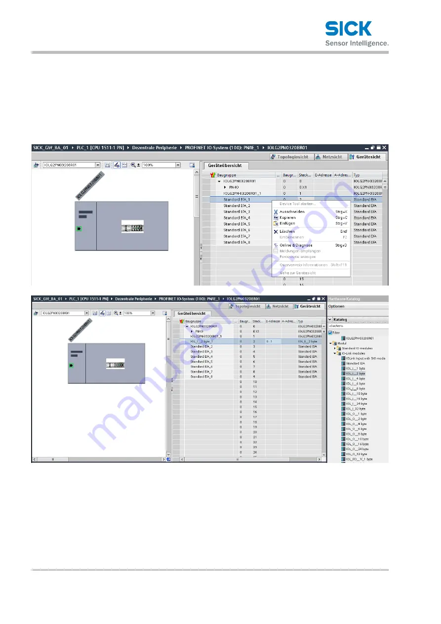 SICK IOLG2PN-03208R01-PROFINET Скачать руководство пользователя страница 24