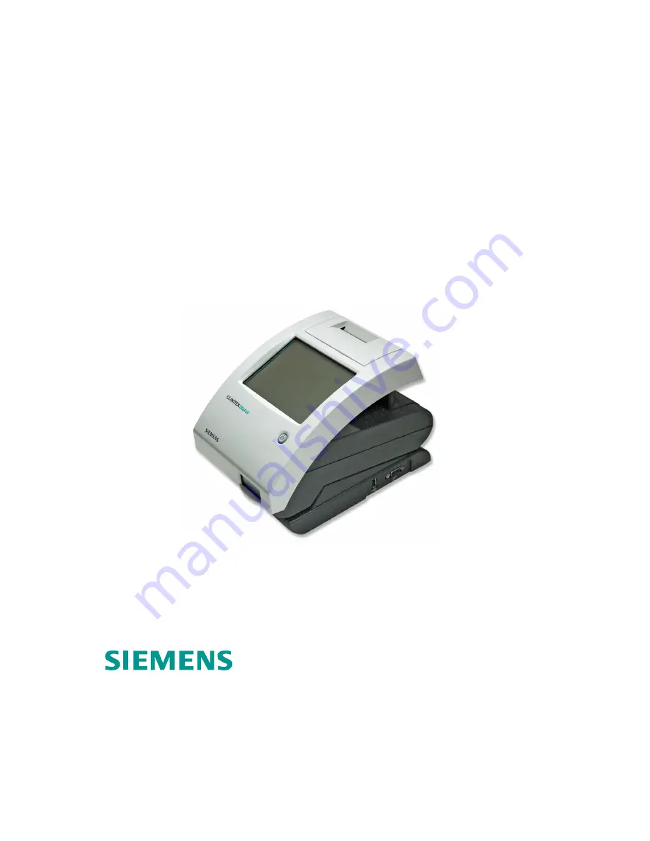 Siemens Healthcare Clinitek Status Connect System Operator'S Manual Download Page 1