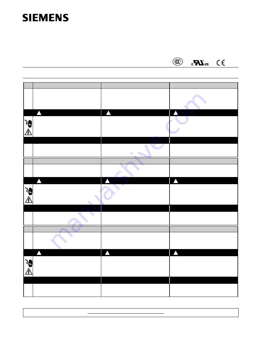 Siemens 3NP11 3 Series Operating Instructions Download Page 1