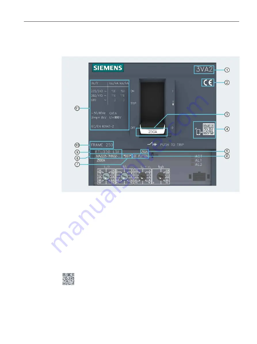 Siemens 3VA1 100 A Скачать руководство пользователя страница 45