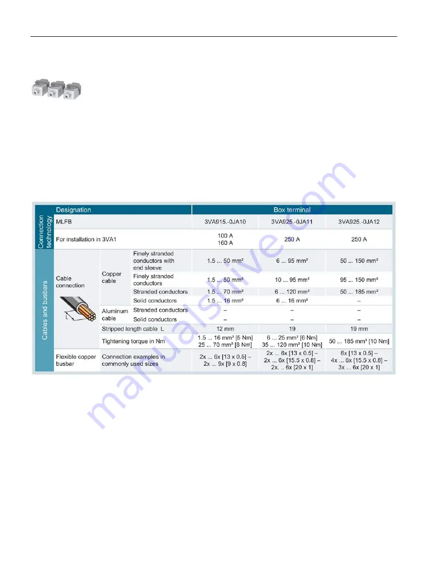 Siemens 3VA1 100 A Скачать руководство пользователя страница 174