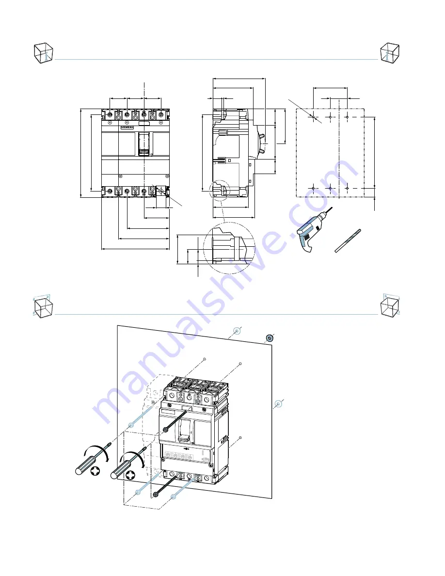 Siemens 3VA20 H Series Operating Instructions Manual Download Page 8