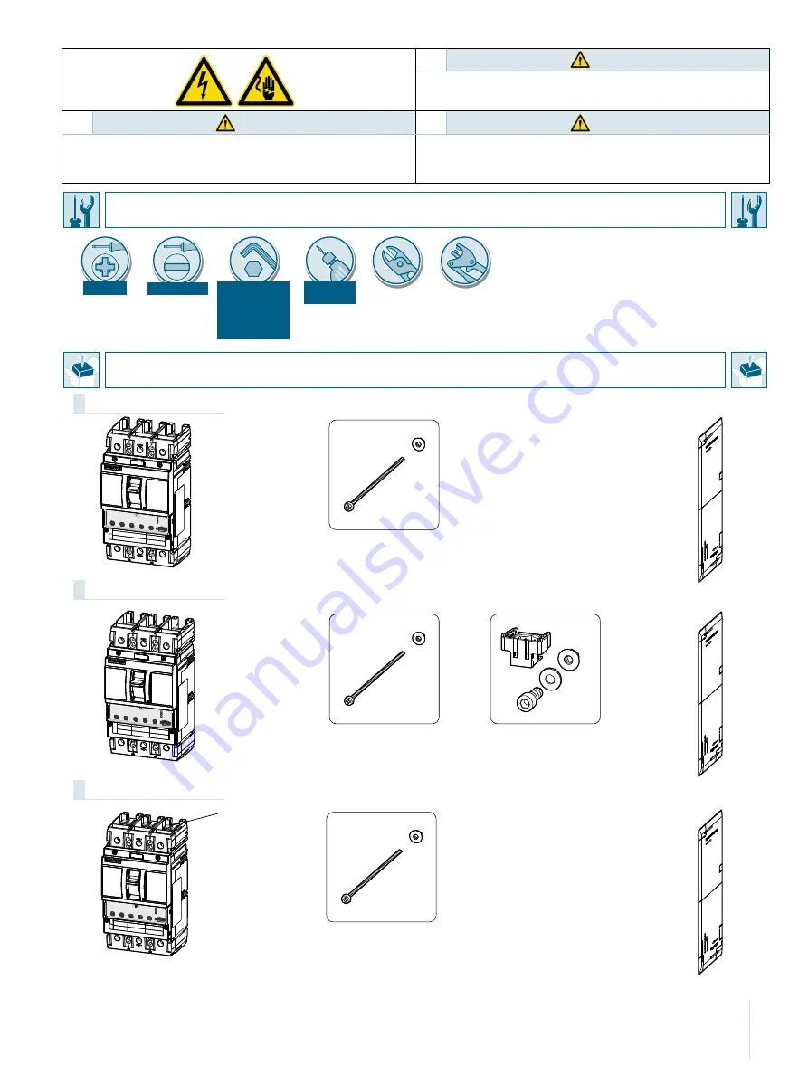 Siemens 3VA61-1MS3 Series Скачать руководство пользователя страница 3