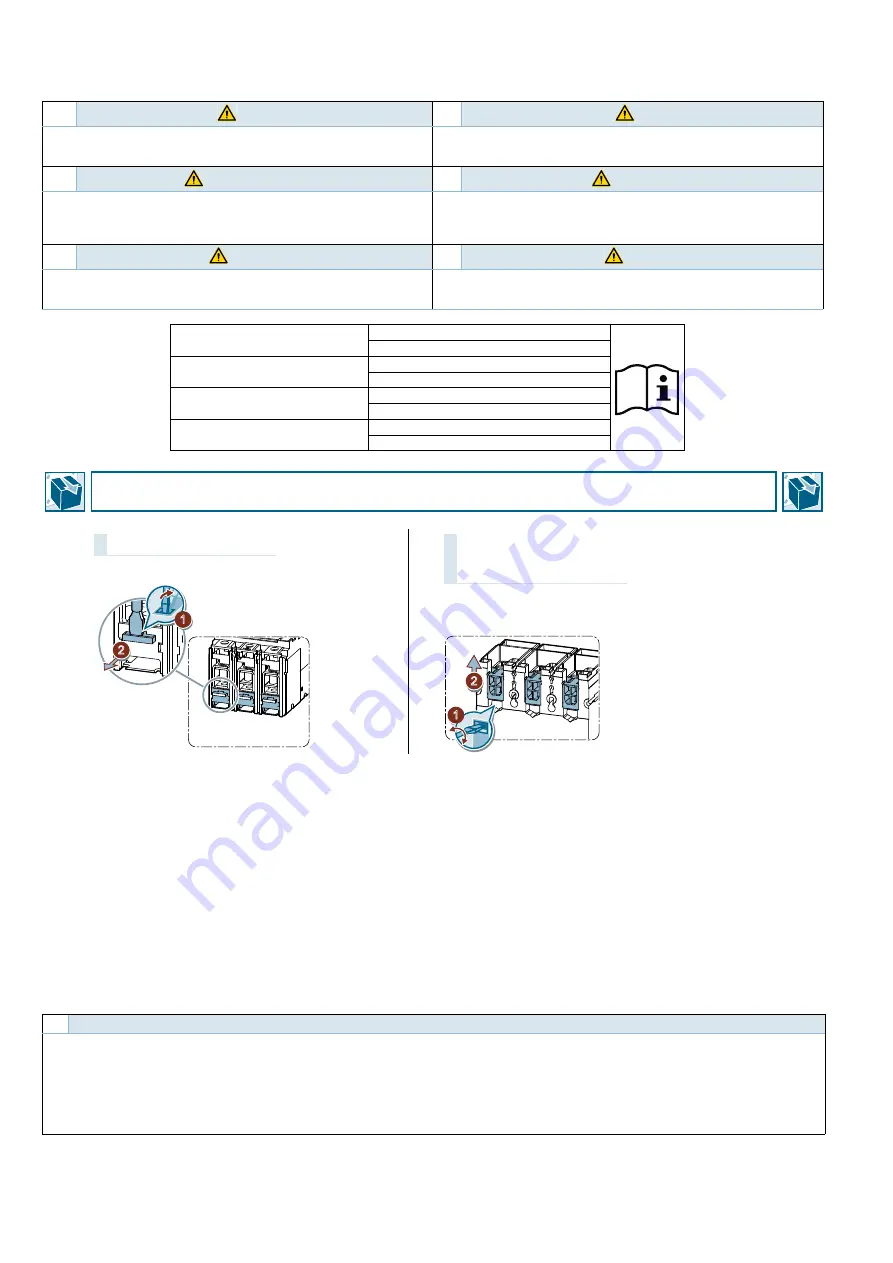 Siemens 3VA9 3 0JA1 Series Operating Instructions Manual Download Page 8