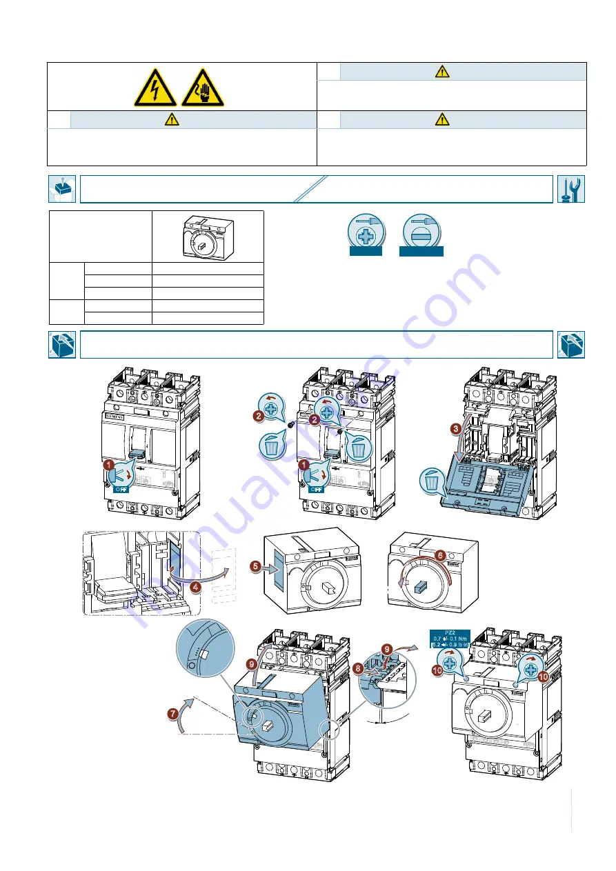 Siemens 3VA9157-0GK00 Operating Instructions Download Page 3