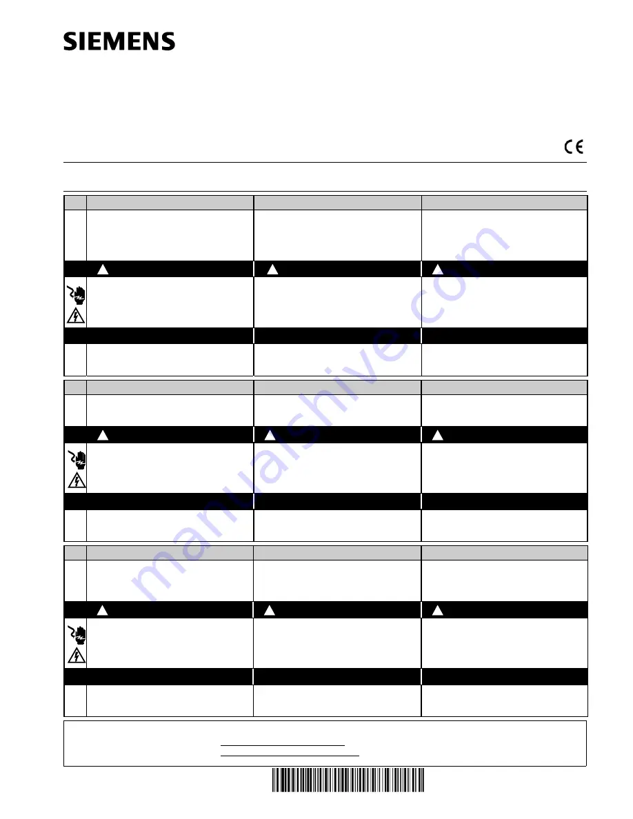 Siemens 3VL95 6 Series Operating Instructions Manual Download Page 1