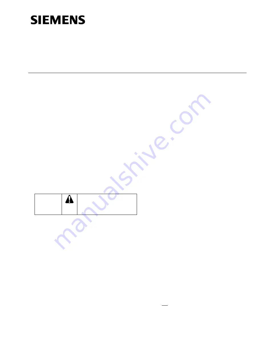 Siemens 540-716 Installation Instructions Manual Download Page 1