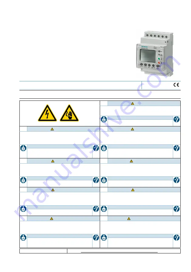 Siemens 5SV8200-6KK Instructions Manual Download Page 1