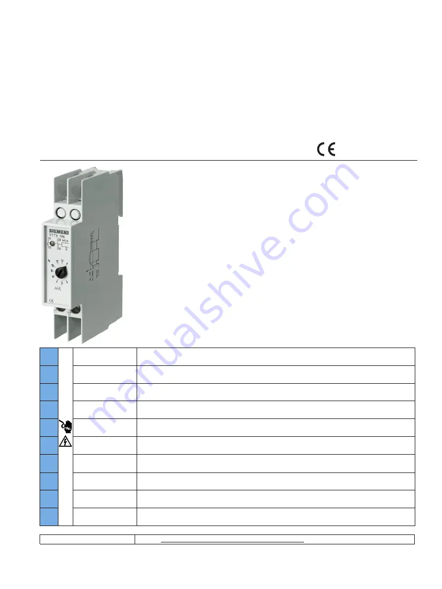 Siemens 5TT3 196 Operating Instructions Download Page 1