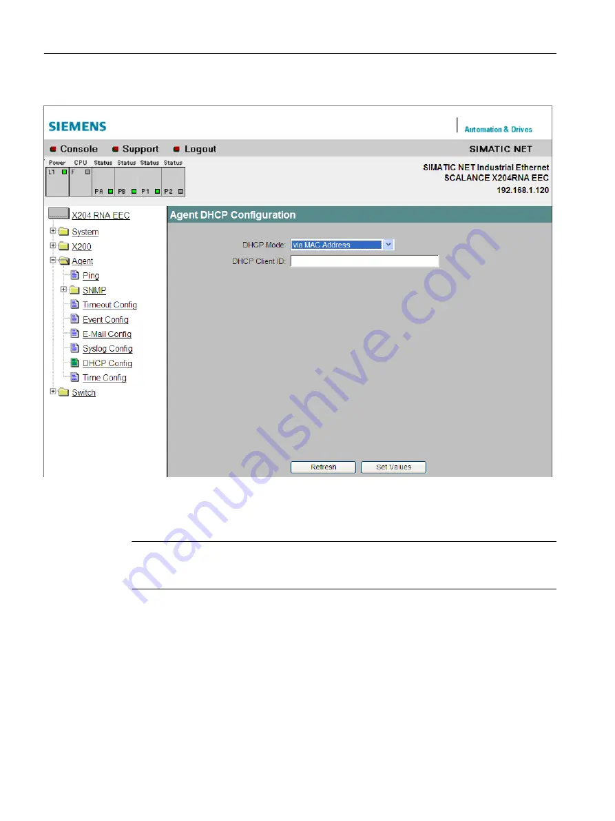 Siemens 6GK5204-0BA00-2KB2 Operating Instructions Manual Download Page 132