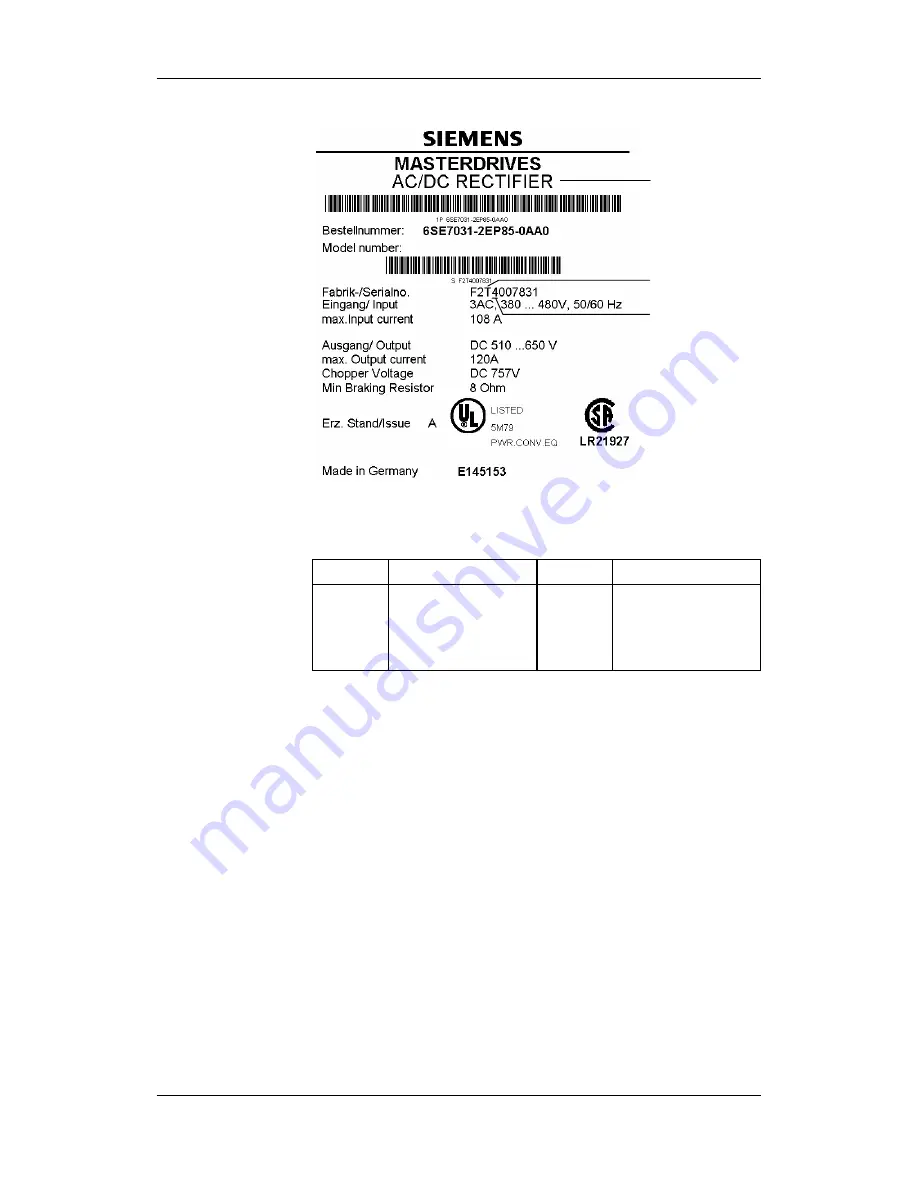 Siemens 6SE7024-1EP85-0AA0 Скачать руководство пользователя страница 40