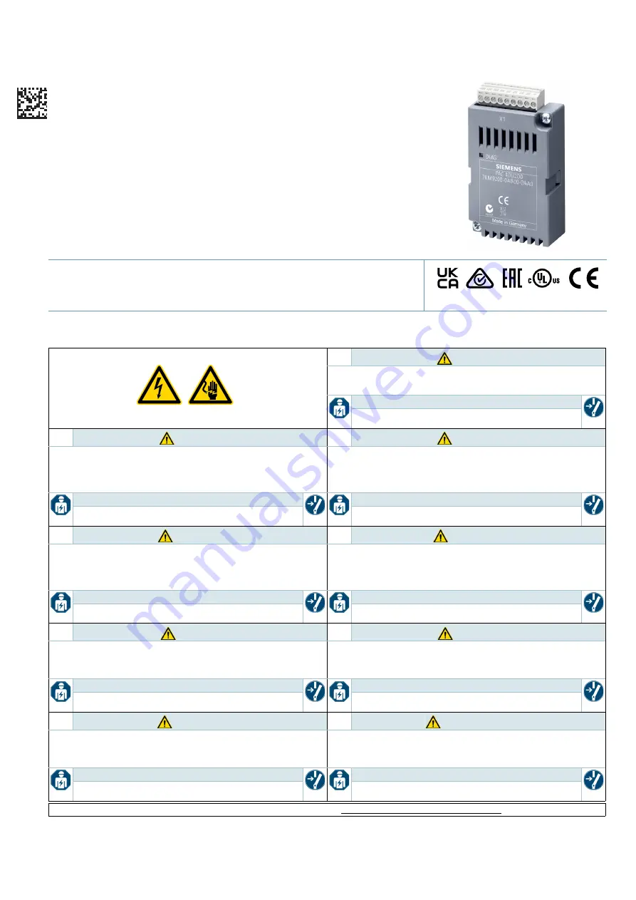 Siemens 7KM9200-0AB00-0AA0 Скачать руководство пользователя страница 1