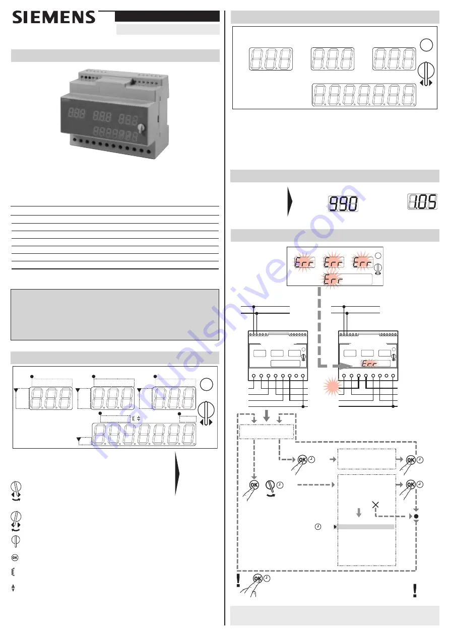 Siemens 7KT1 300 Operating Instructions Manual Download Page 1