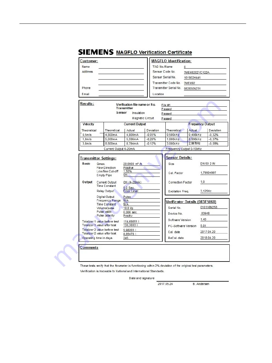 Siemens 7ME652 Operating Instructions Manual Download Page 42