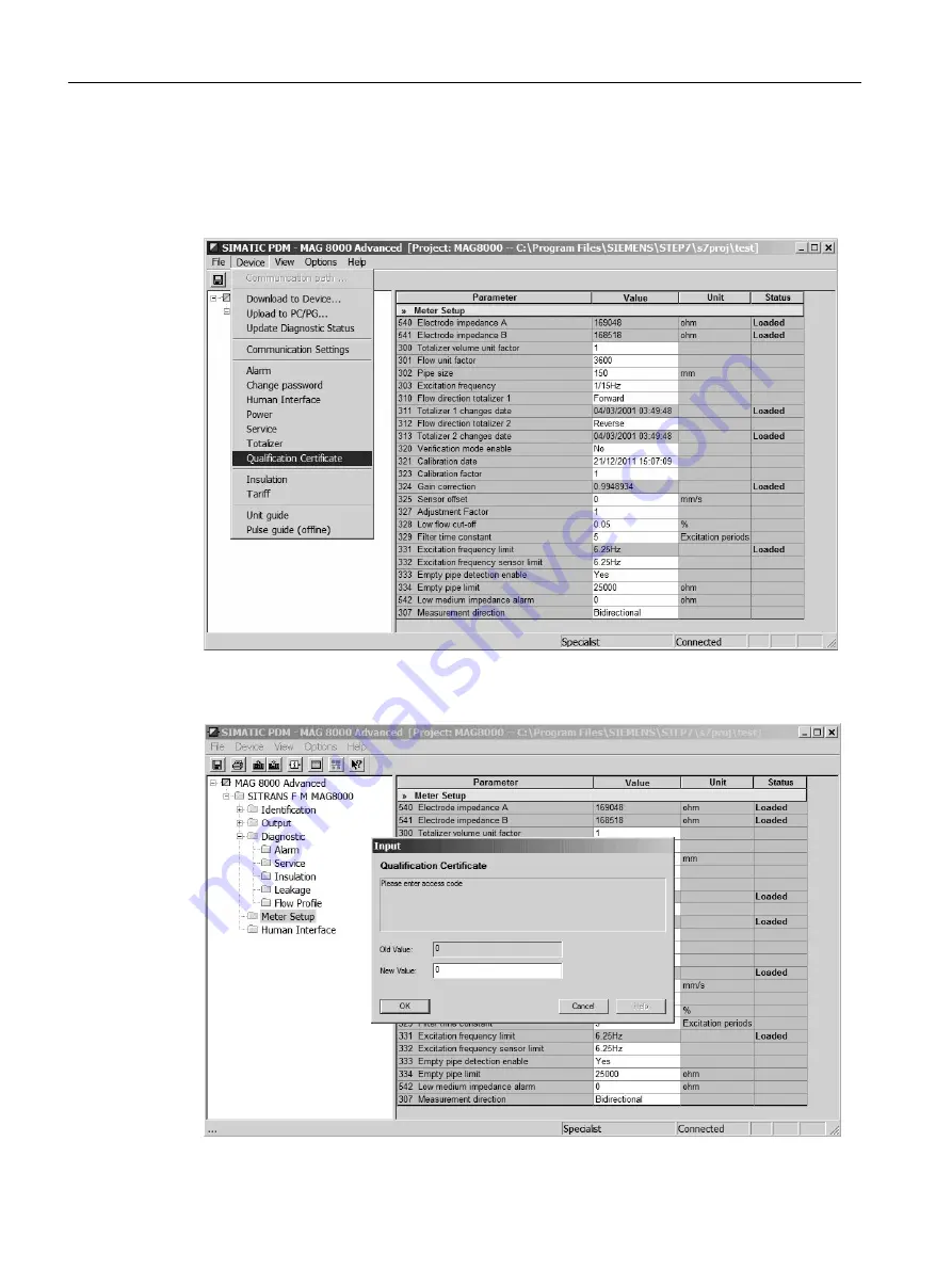 Siemens 7ME6810 Operating Instructions Manual Download Page 136