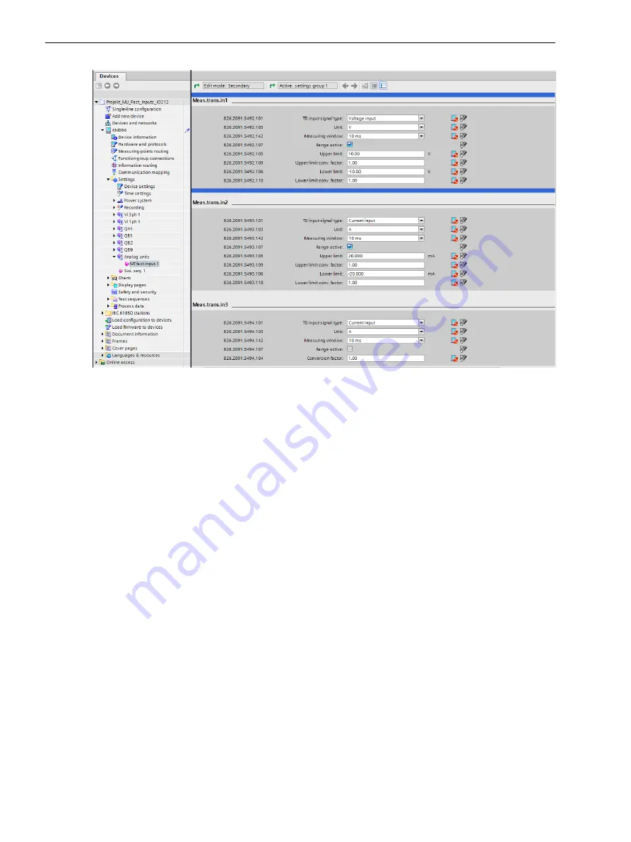 Siemens 7SJ82 Manual Download Page 256