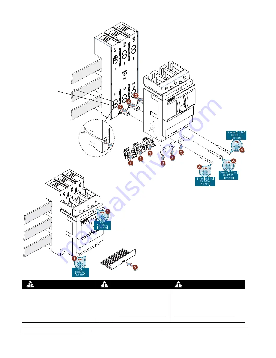 Siemens 8US1213-4AP03 Installation Instructions Download Page 4