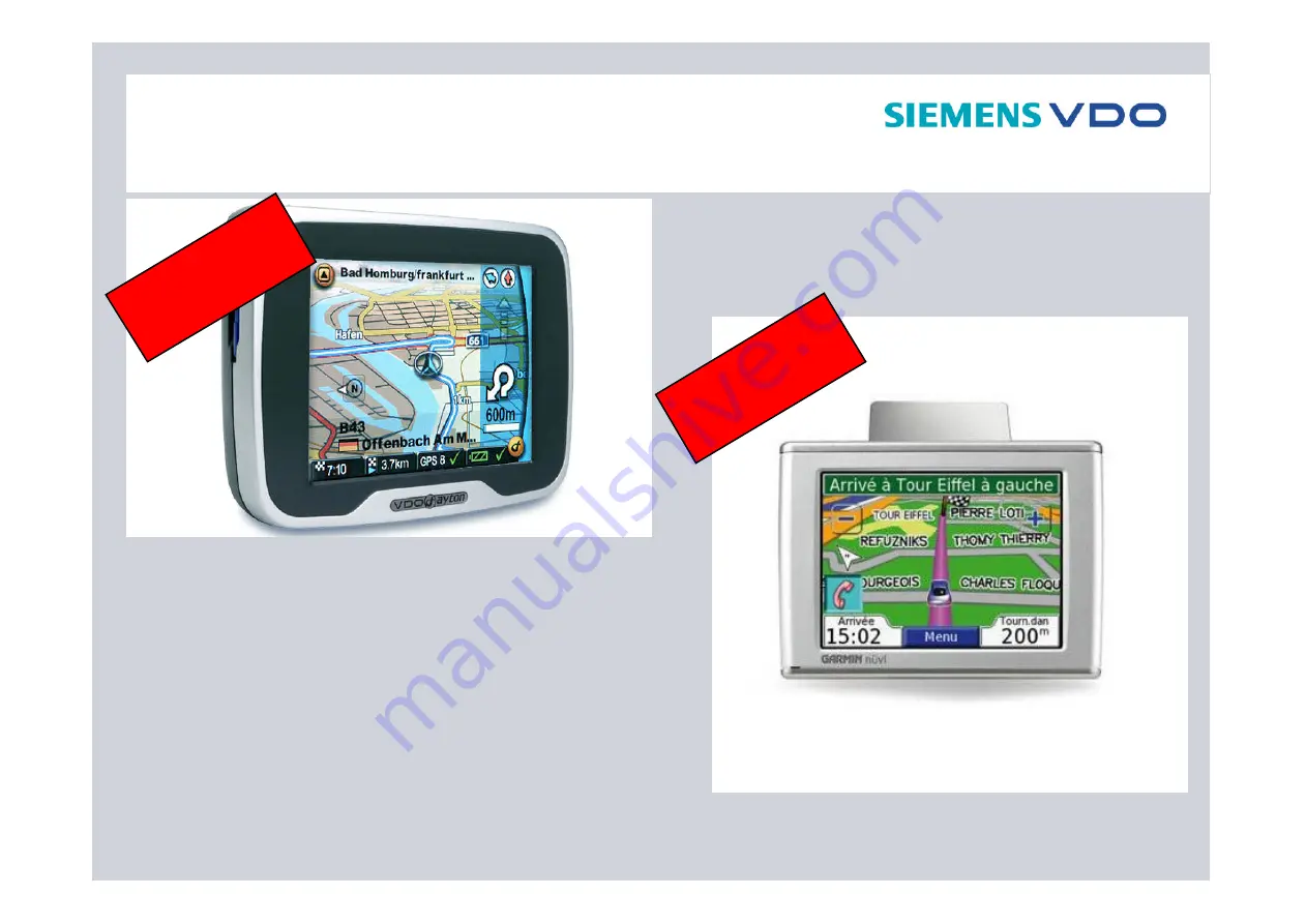 Siemens BENCHMARK PORTABLE NAVIGATION PN 2050 Скачать руководство пользователя страница 3