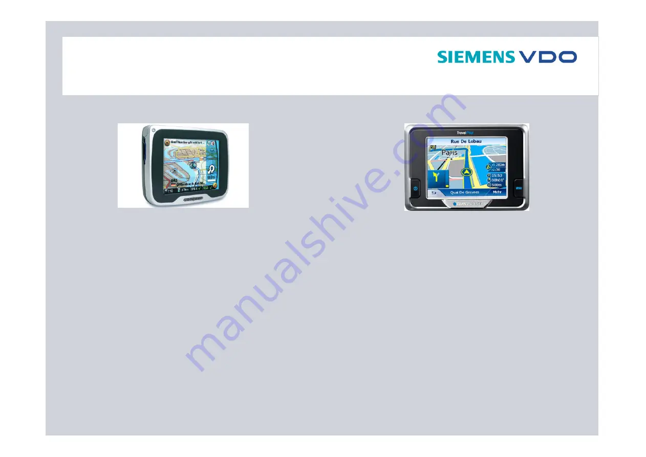 Siemens BENCHMARK PORTABLE NAVIGATION PN 2050 Скачать руководство пользователя страница 7