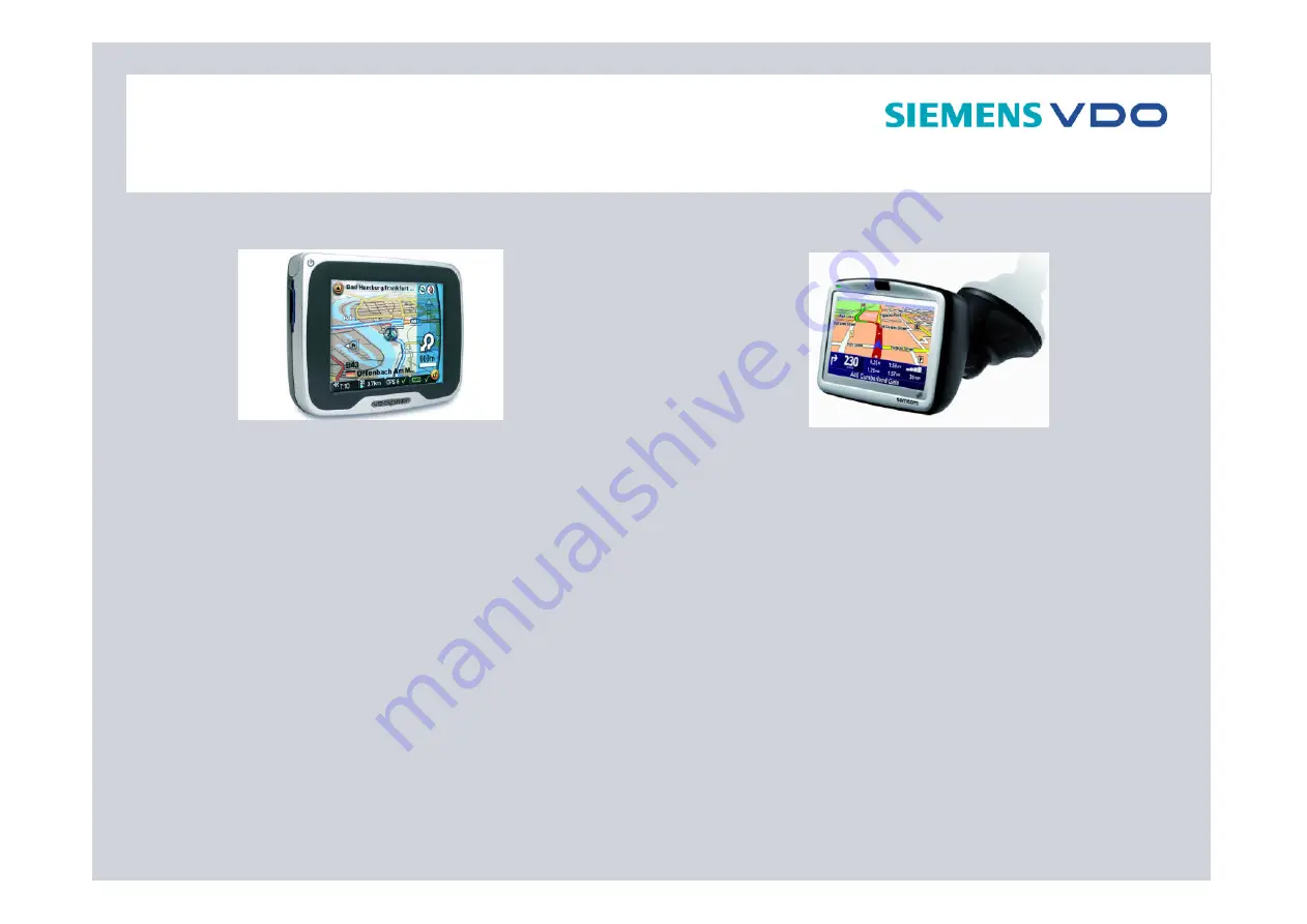 Siemens BENCHMARK PORTABLE NAVIGATION PN 2050 Скачать руководство пользователя страница 11