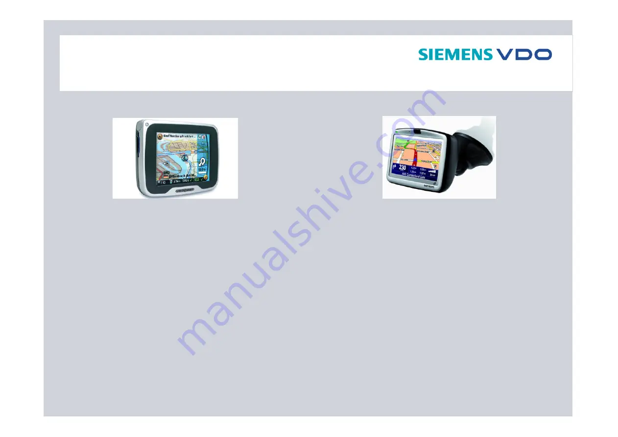 Siemens BENCHMARK PORTABLE NAVIGATION PN 2050 Скачать руководство пользователя страница 12