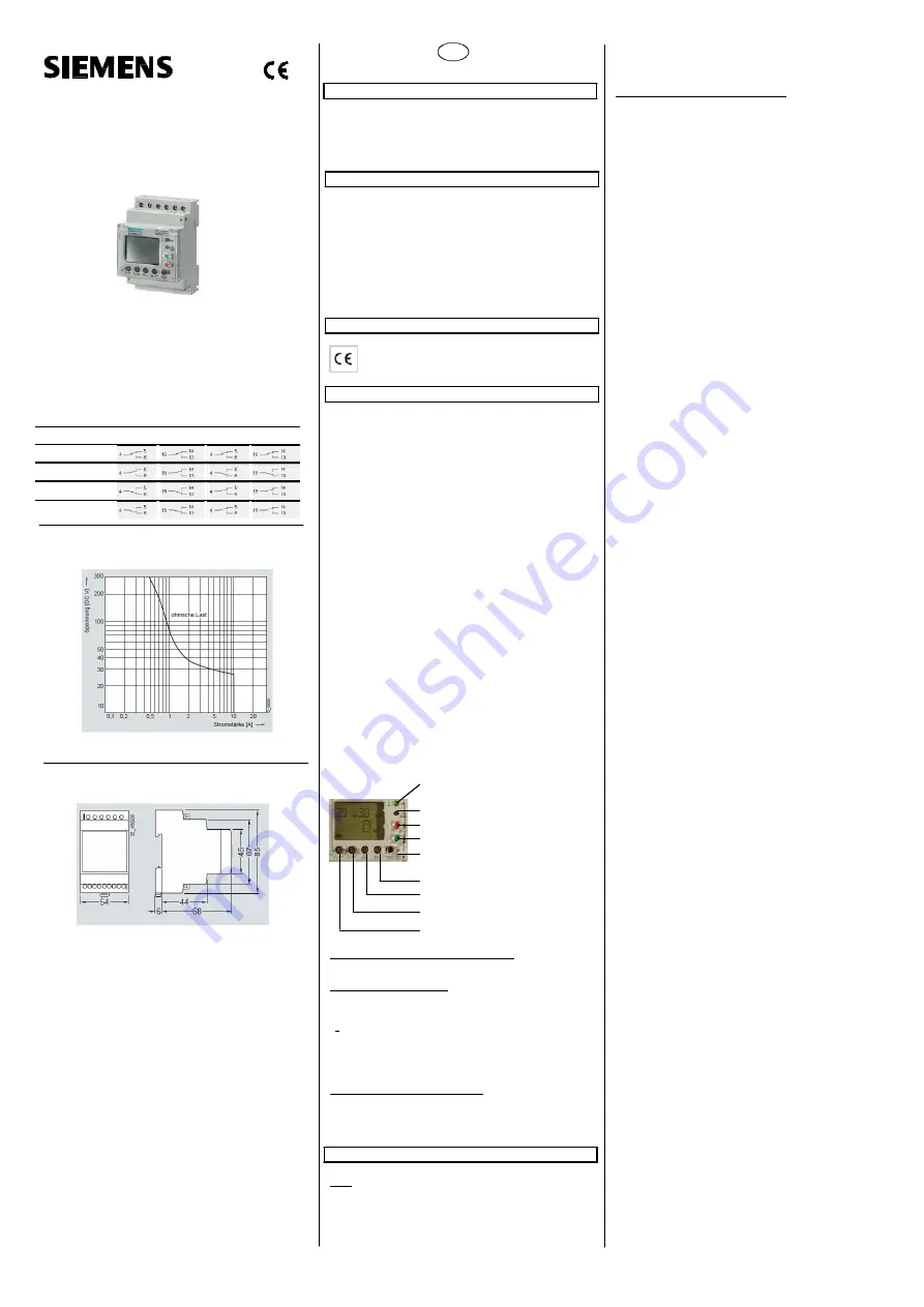 Siemens BETA 5SV8 001-6KK Operating And Mounting Instructions Manual Download Page 5