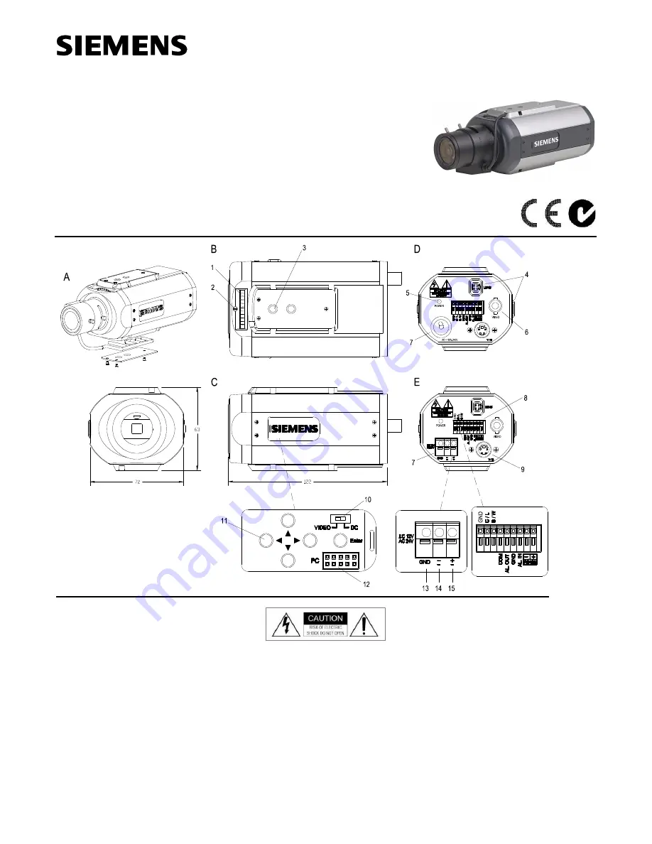 Siemens CCBS1337 Quick Start Manual Download Page 1