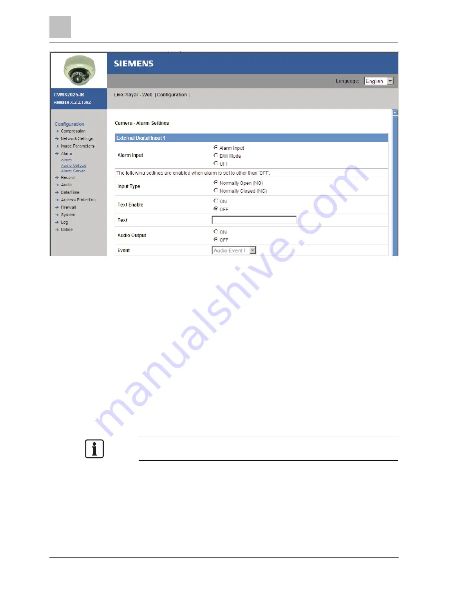 Siemens CVMS2025-IR Configuration Download Page 42