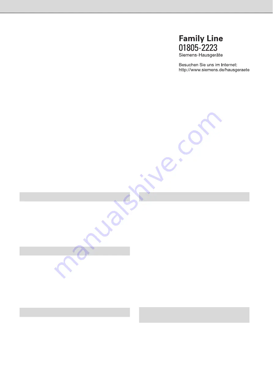 Siemens DG10035E Installation And Operating Instructions Manual Download Page 32