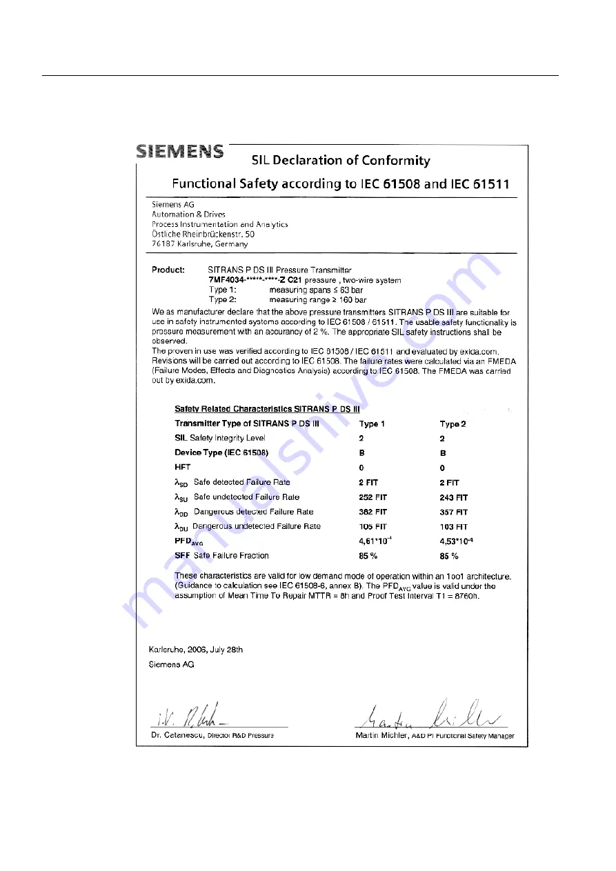 Siemens DS III PROFIsafe Series Product Information Download Page 18