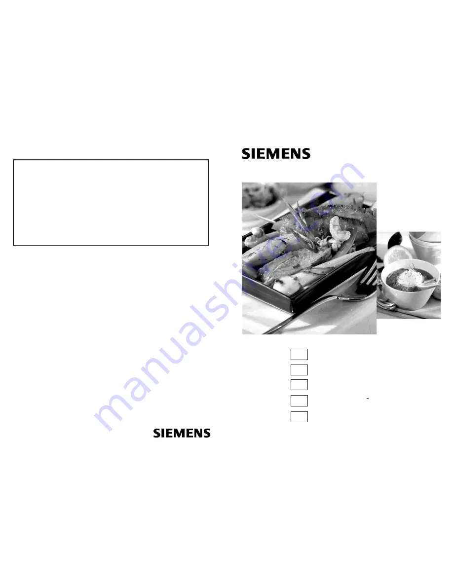 Siemens ER13051PP Скачать руководство пользователя страница 1