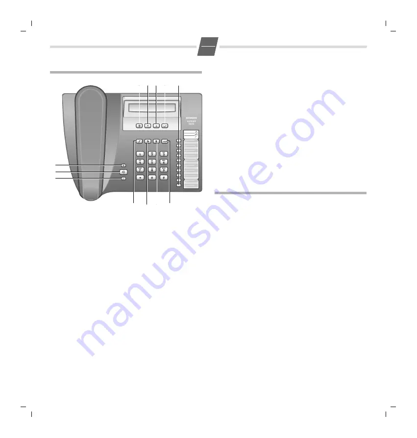 Siemens Euroset 5020 Quick Manual Download Page 11