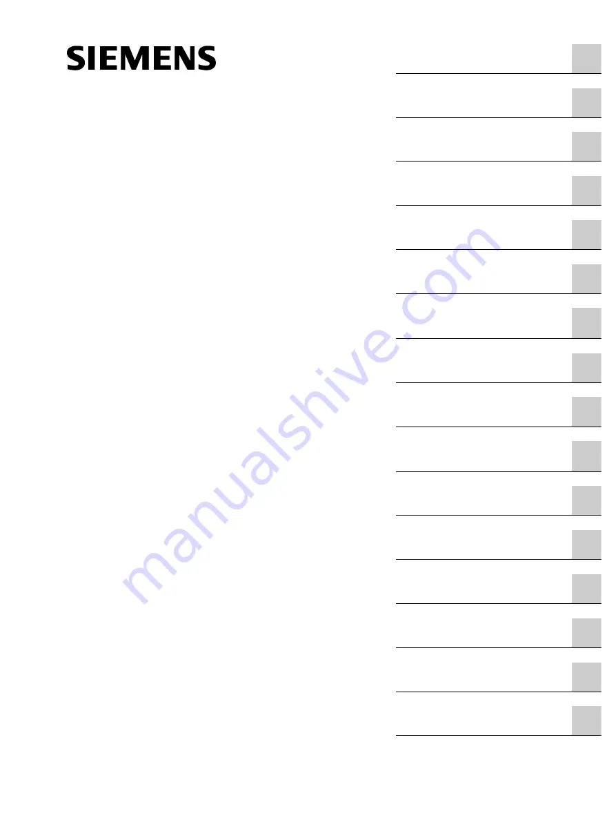 Siemens FC300 Operating Instructions Manual Download Page 1