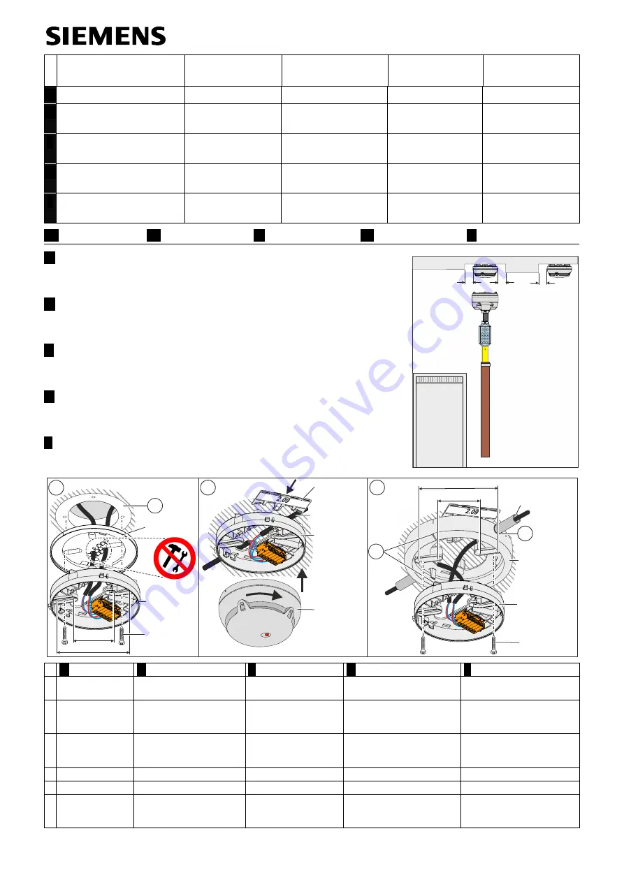 Siemens FDB20 Series Installation Download Page 1