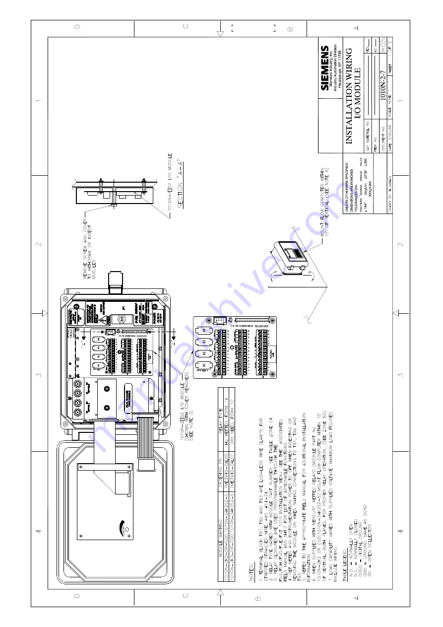 Siemens FUG1010 IP65 NEMA 4X Скачать руководство пользователя страница 199