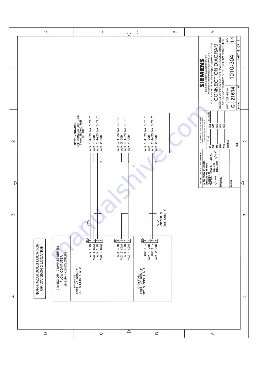 Siemens FUG1010 IP65 NEMA 4X Скачать руководство пользователя страница 208