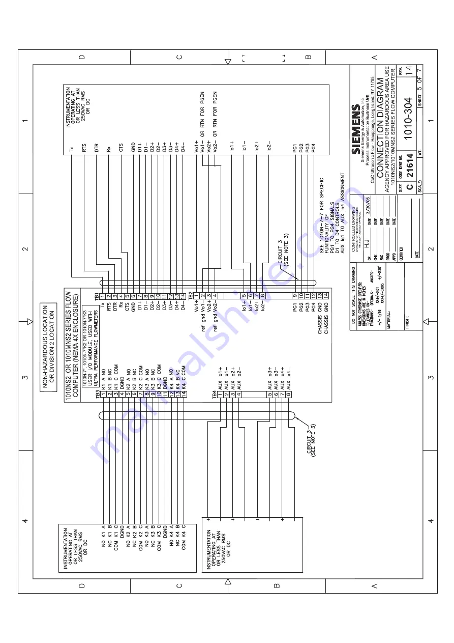 Siemens FUG1010 IP65 NEMA 4X Скачать руководство пользователя страница 209