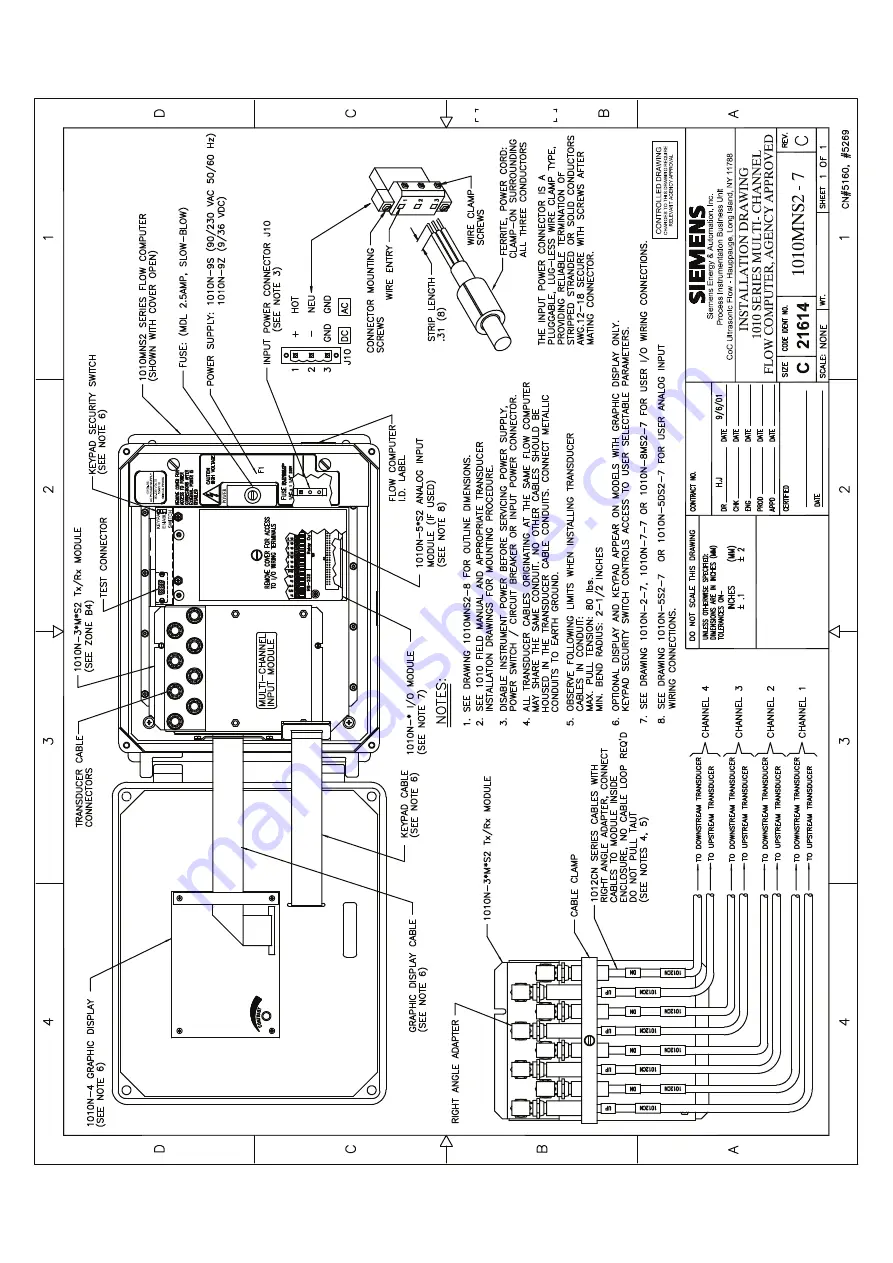 Siemens FUG1010 IP65 NEMA 4X Скачать руководство пользователя страница 213