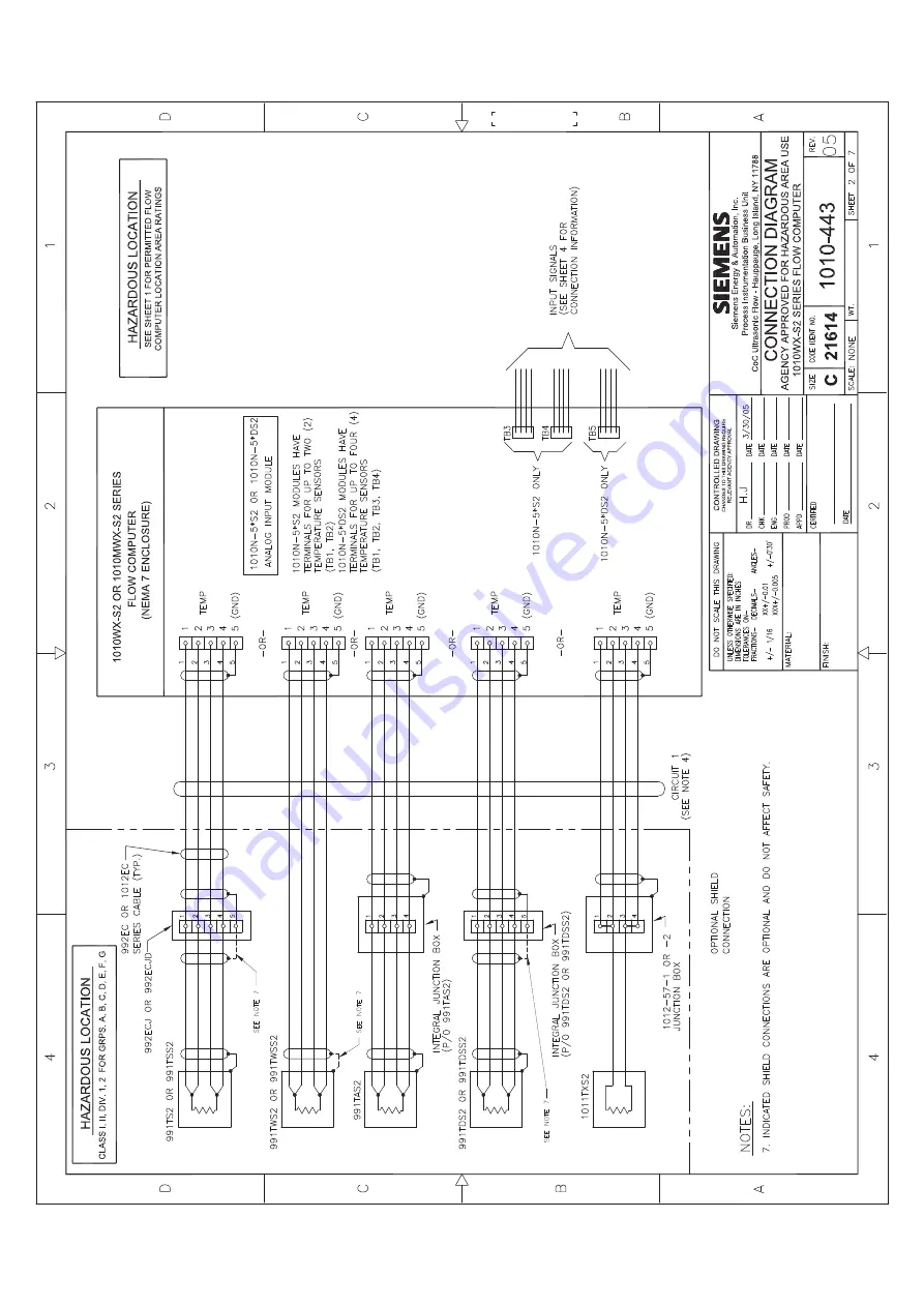 Siemens FUG1010 IP65 NEMA 4X Скачать руководство пользователя страница 216