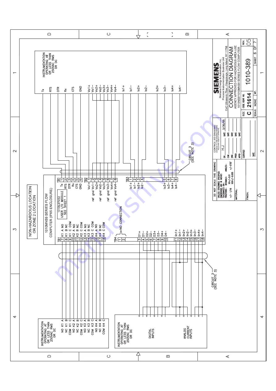 Siemens FUG1010 IP65 NEMA 4X Operating Instructions Manual Download Page 229