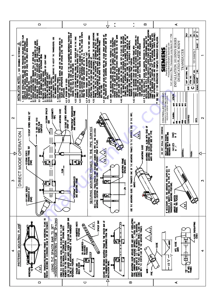 Siemens FUG1010 IP65 NEMA 4X Operating Instructions Manual Download Page 244