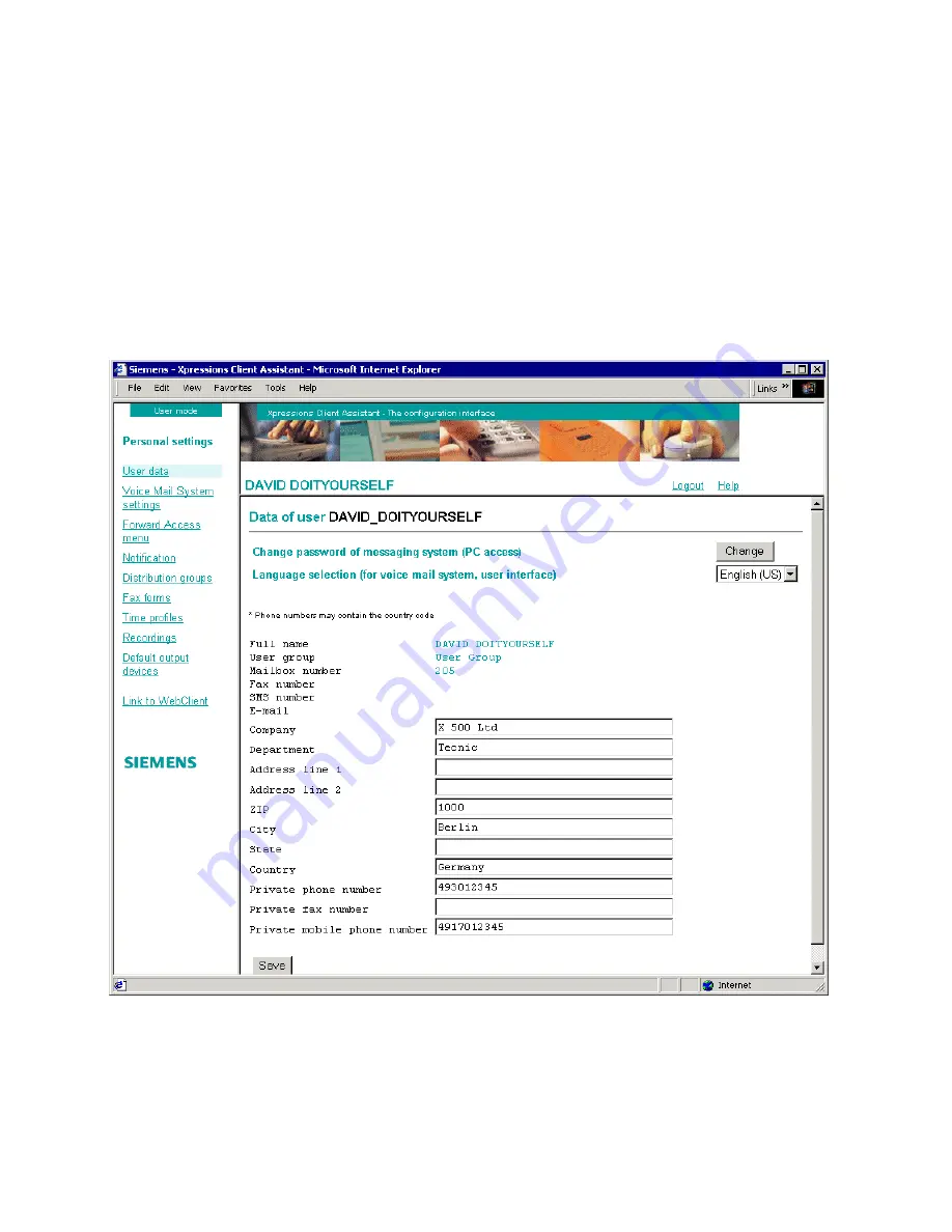 Siemens HiPath Xpressions User Manual Download Page 133