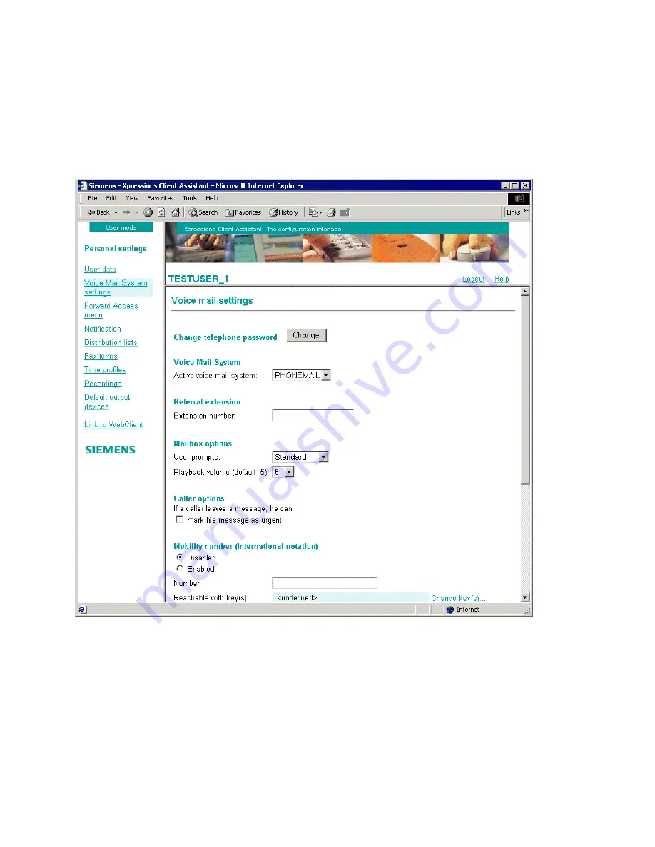 Siemens HiPath Xpressions User Manual Download Page 135