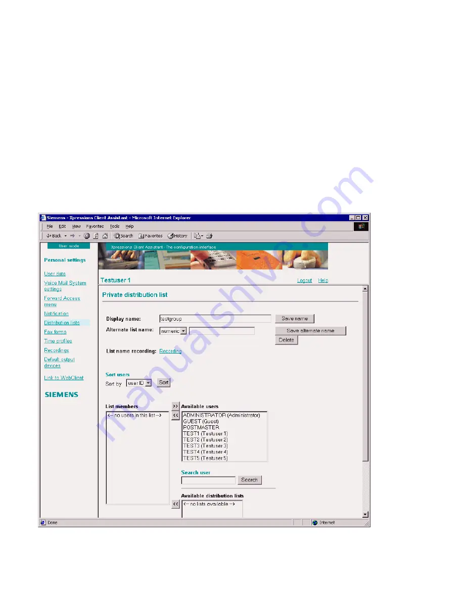 Siemens HiPath Xpressions User Manual Download Page 148