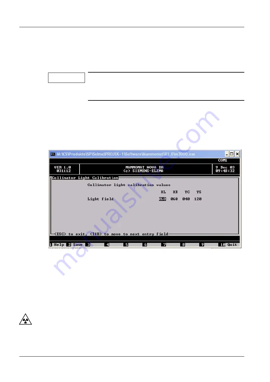 Siemens MAMMOMAT Novation DR Installation Manual Download Page 48