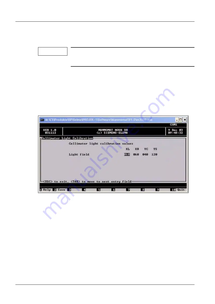 Siemens MAMMOMAT Novation DR Manual Download Page 52