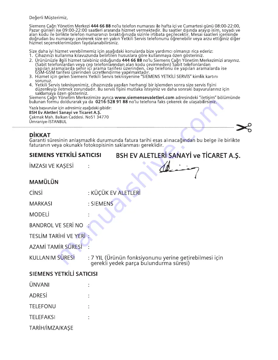 Siemens MF15500TR Operating Instructions Manual Download Page 4