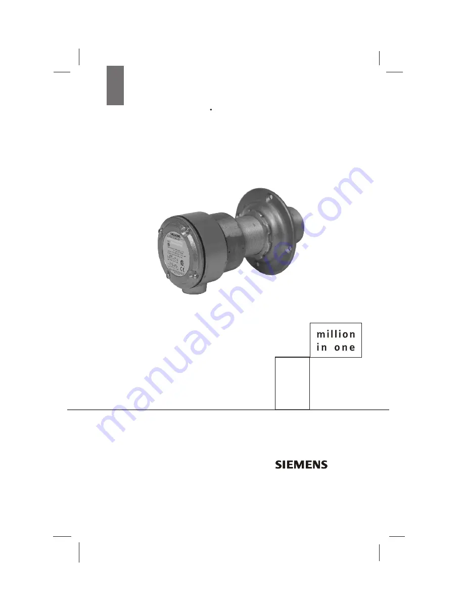 Siemens Milltronics Millpulse 600 Instruction Manual Download Page 1