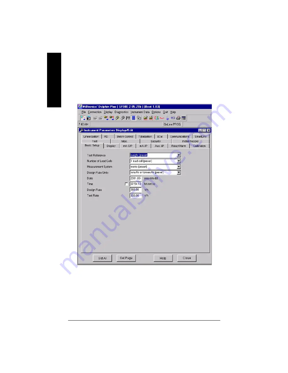 Siemens Milltronics SF 500 Instruction Manual Download Page 82