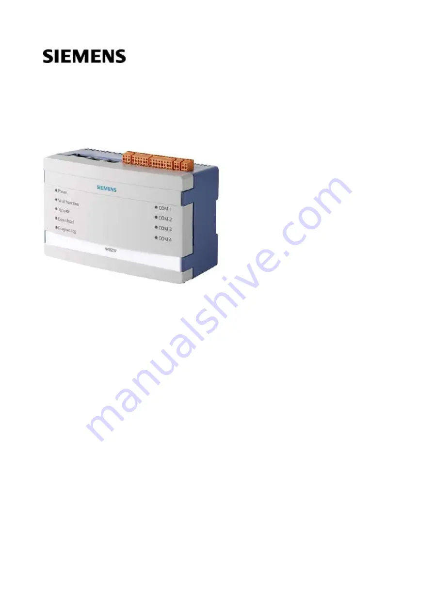 Siemens NK8237 MP4.81-01 Installation Manual Download Page 1